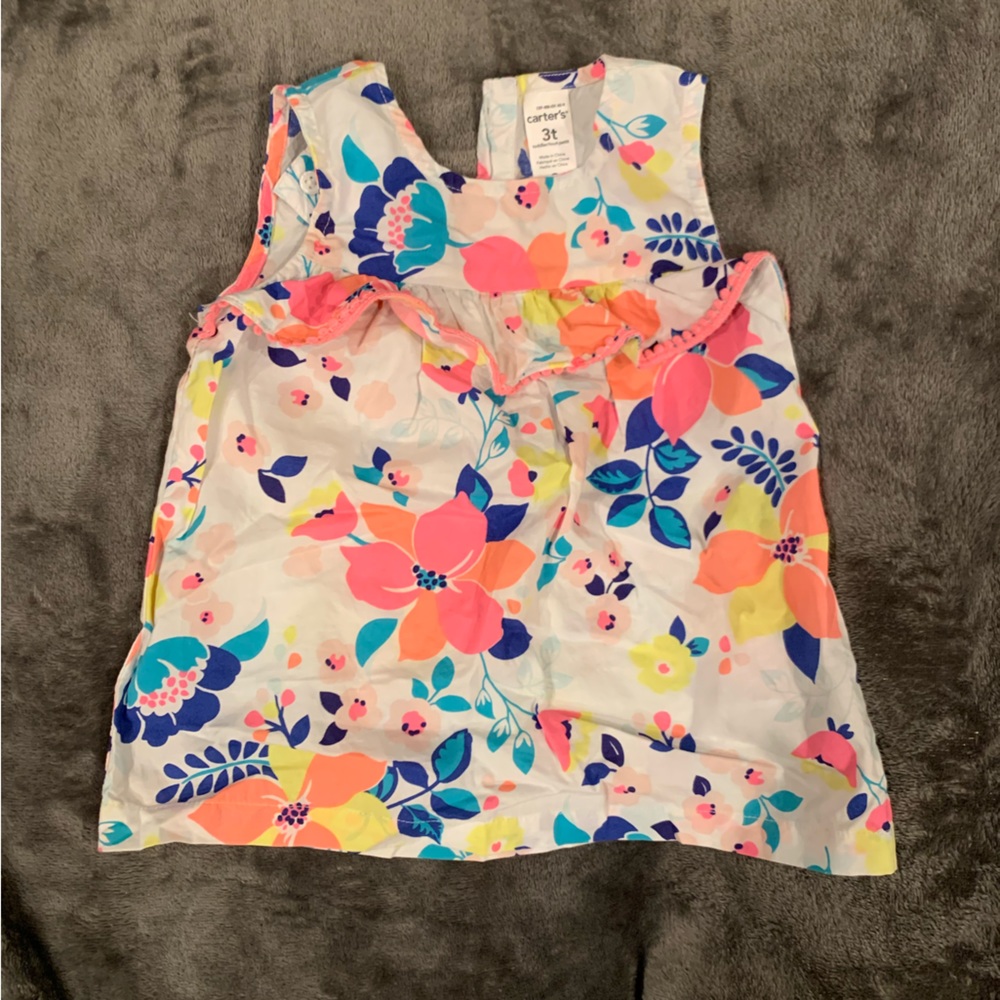 Carters girls 3T flower shirt